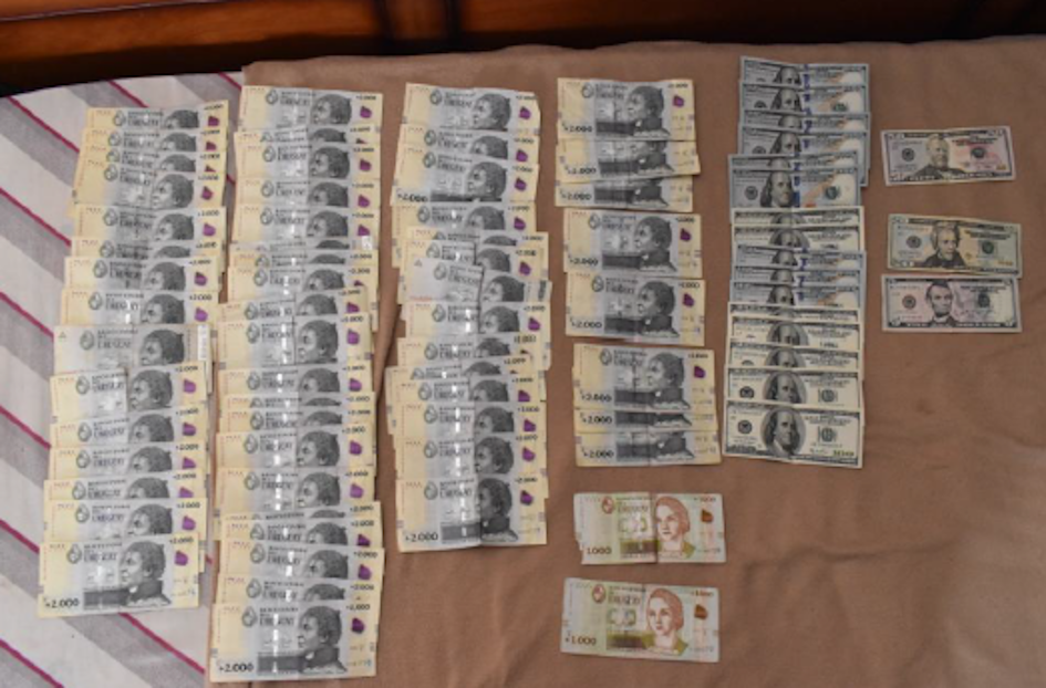 Dinero incautado Dinero incautado