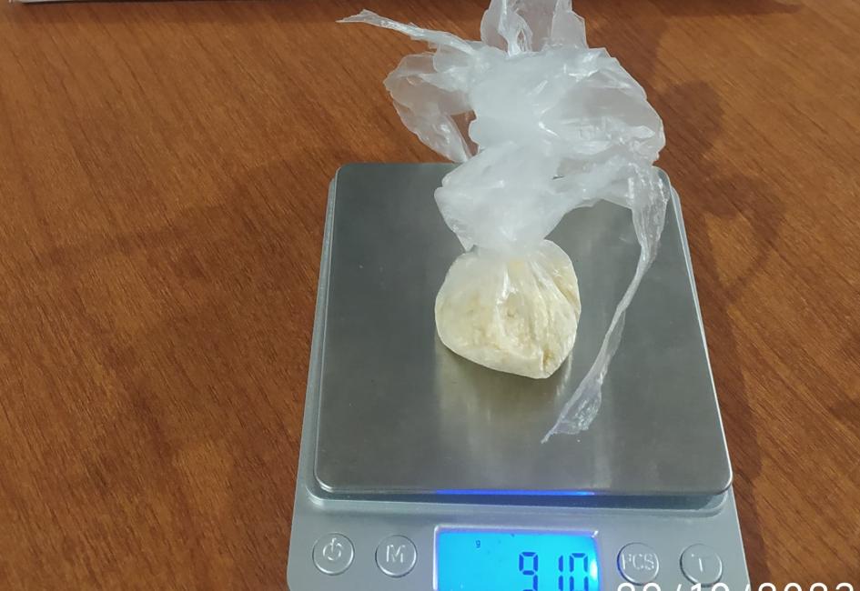 piedra de cocaína incautada