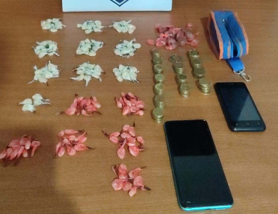drogas y objetos incautados