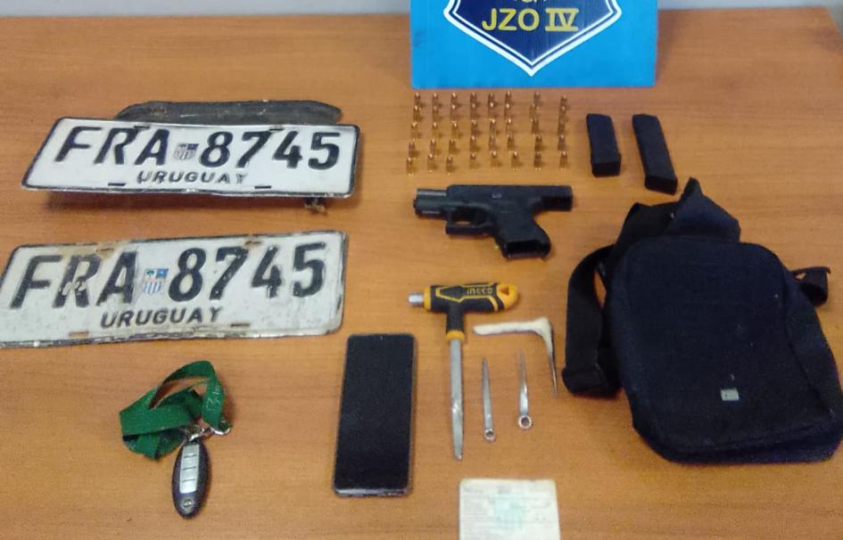 objetos incautados en allanamiento