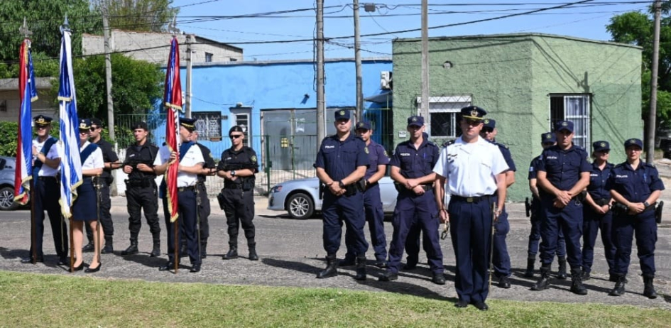 formación abanderados y escoltas