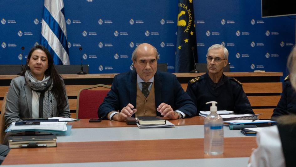 Abdala, Jhonny diego y Angelina Ferreyra, durante la reunión