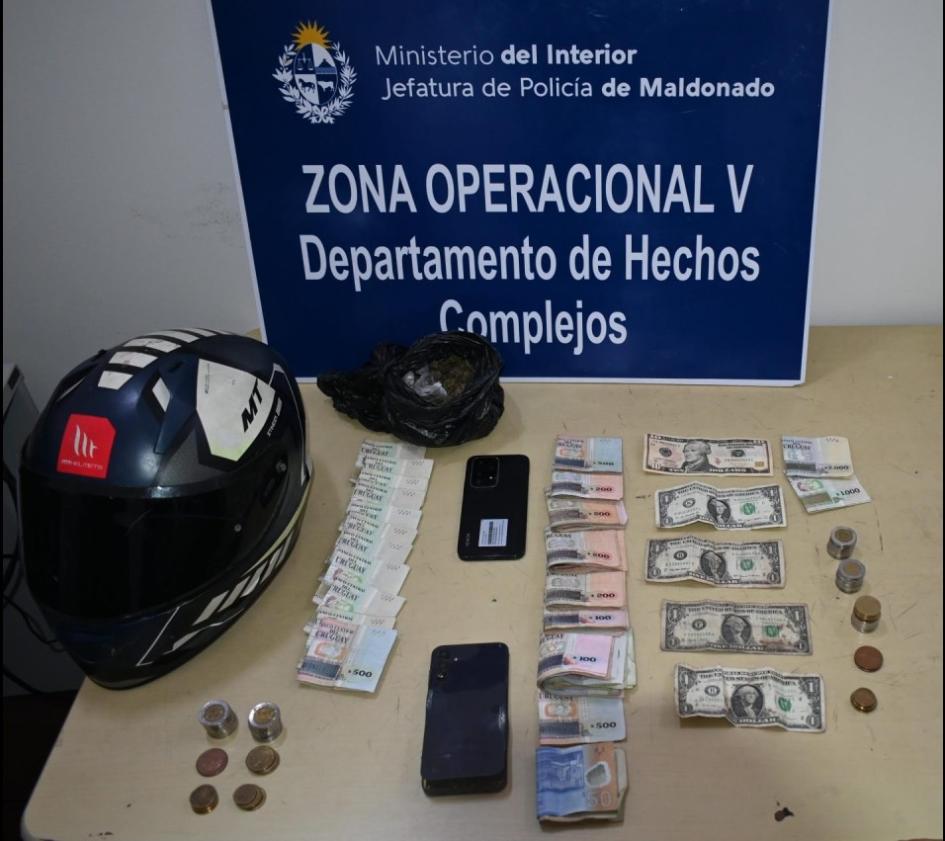 incautaciones dinero y droga incautada en allanamientos