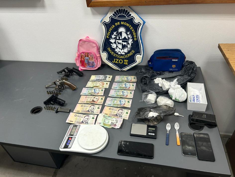 objetos incautados en allanamiento