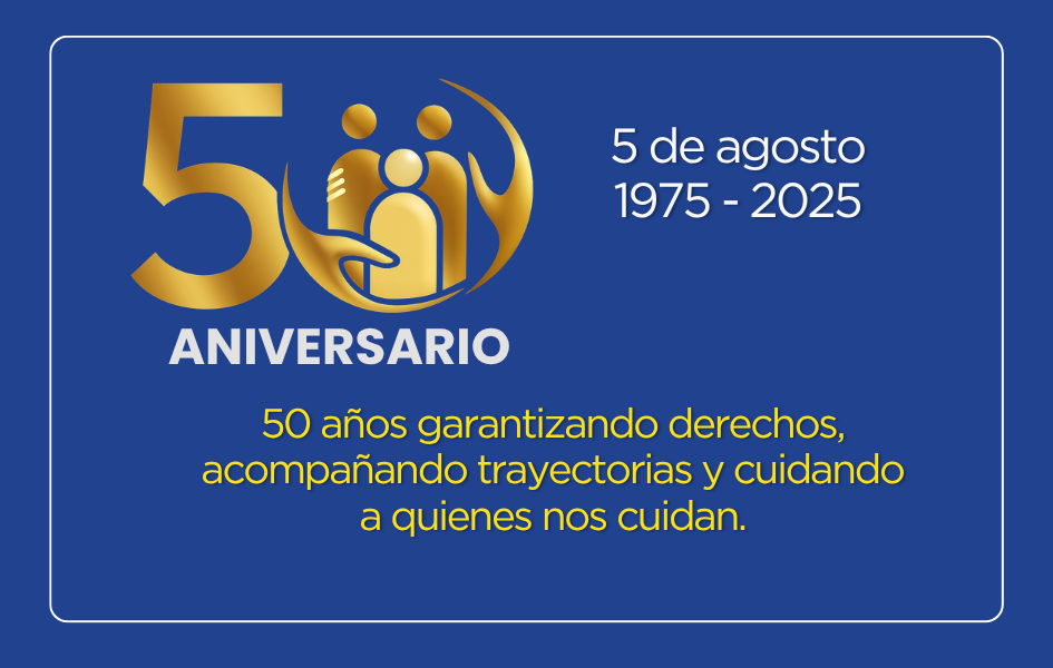 Placa 50º aniversario creación DNASSP 50 años garantizando derechos, acompañando trayectorias y cuidando a quienes nos cuidan.