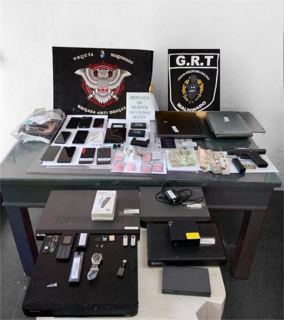 EFectos incauatdos arma. dinero, sustancia y efectos incautados