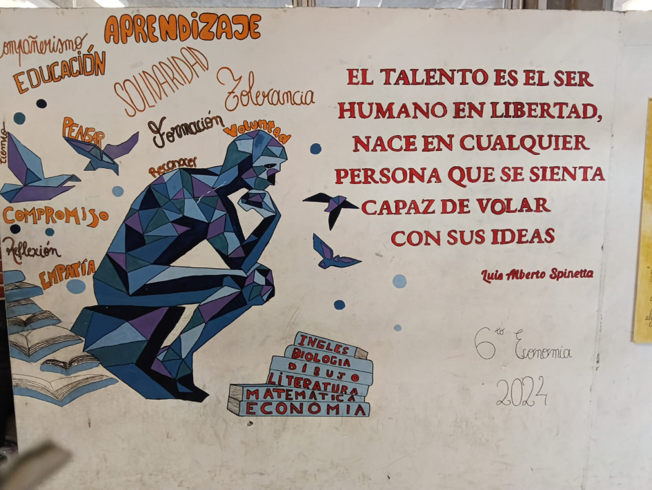 Pintura realizada por alumnos imjagen ilustrativa