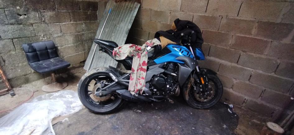 Motocicleta incautada Motocicleta incautada