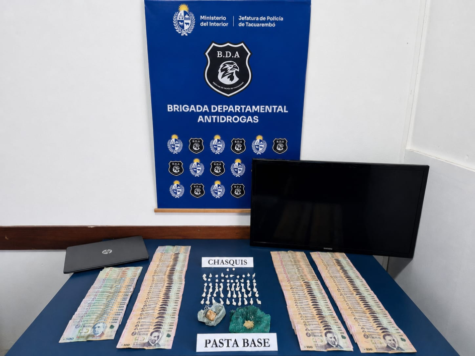 Objetos incautados en el procedimiento