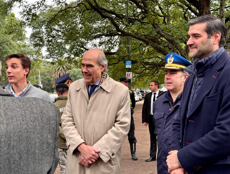 Ministro, subsecretario y director de Convivencia 
