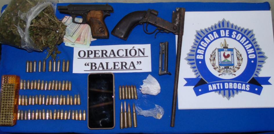 Sustancia y efectos incautados en Operación "BALERA"