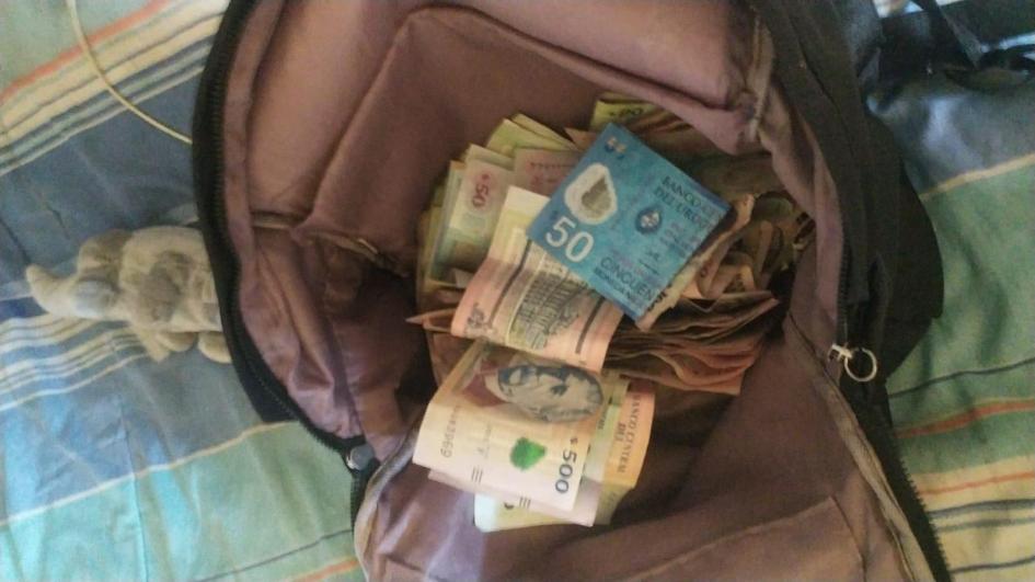 Dinero incautado Dinero incuatado
