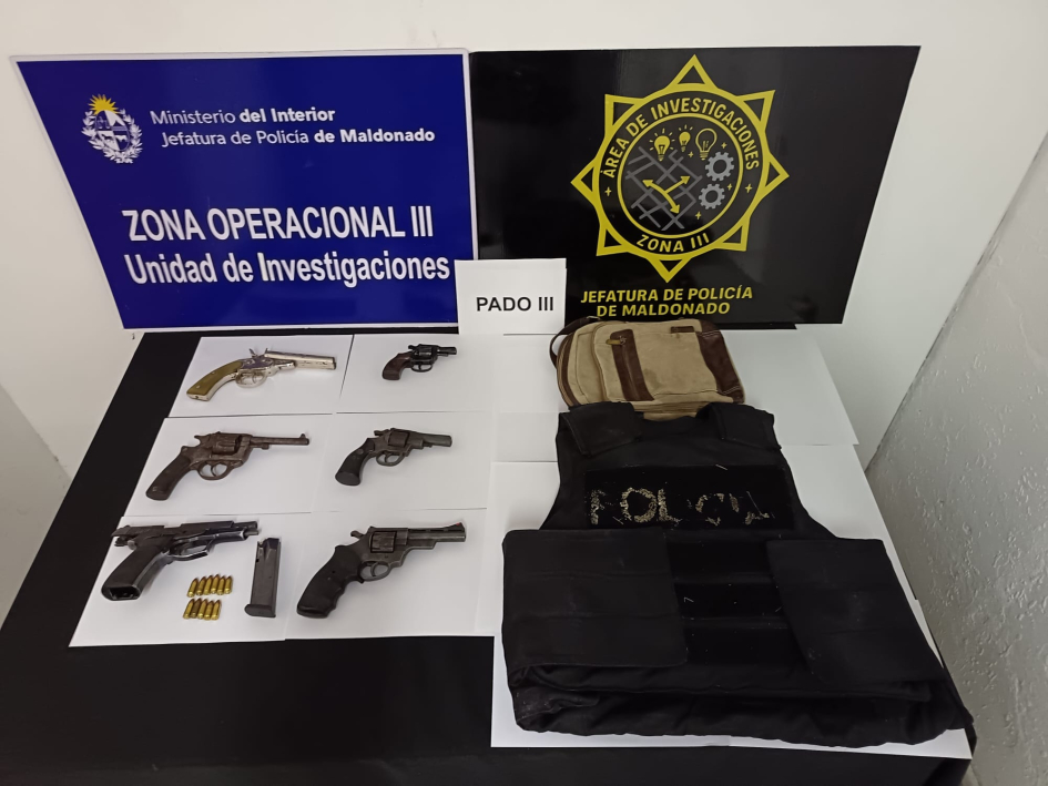 Nueva incautación Objetos incautados