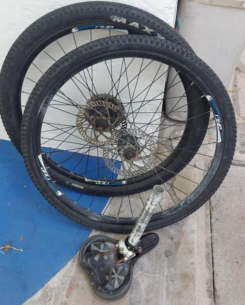 Un condenado por tentativa de hurto en Punta del Este dos ruedas de bicicleta y un asiento, incautados