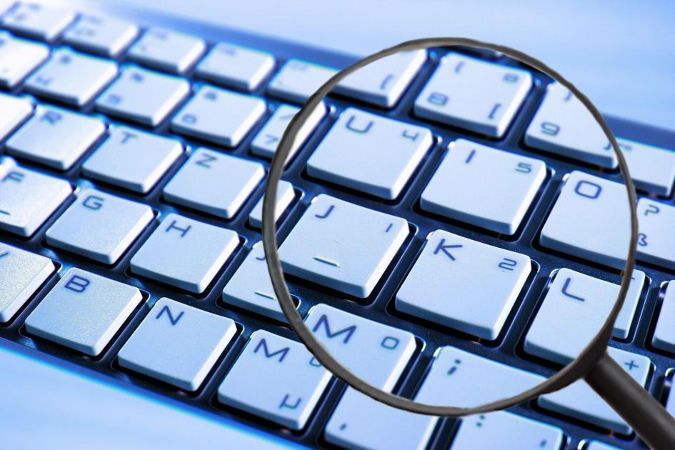 Teclado comoutadora Delitos informáticos
