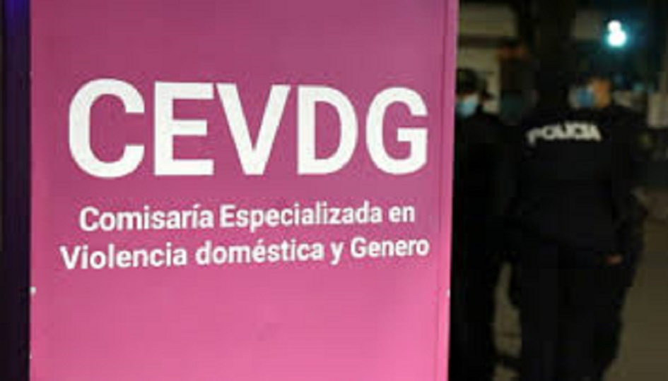 Cartel de ingreso a Comisaria Especializada en Violencia Doméstica y Género Cartel de ingreso a Comisaria Especializada en Violencia Doméstica y Género