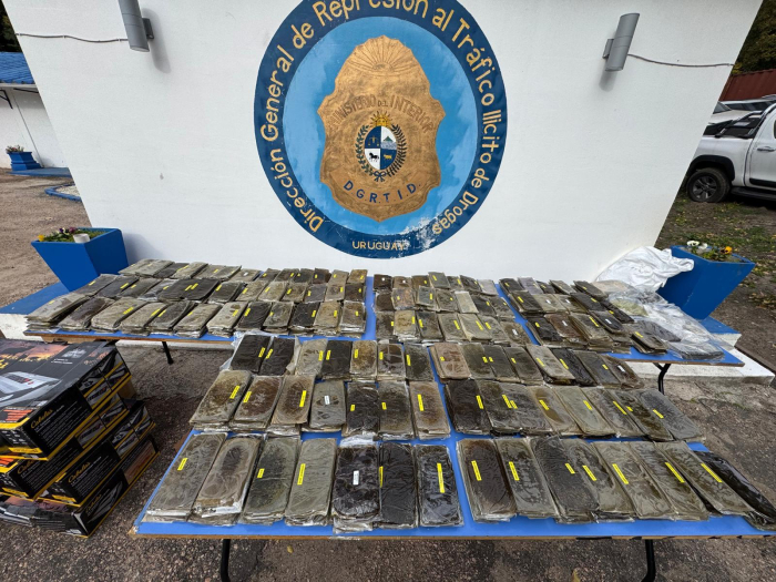 incautación de más de 480 kilos de droga en operativos coordinados entre Rocha y Montevideo incautación de más de 480 kilos de droga en operativos coordinados entre Rocha y Montevideo