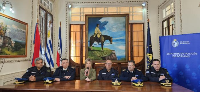 Autoridades del Ministerio del Interior visitaron Soriano