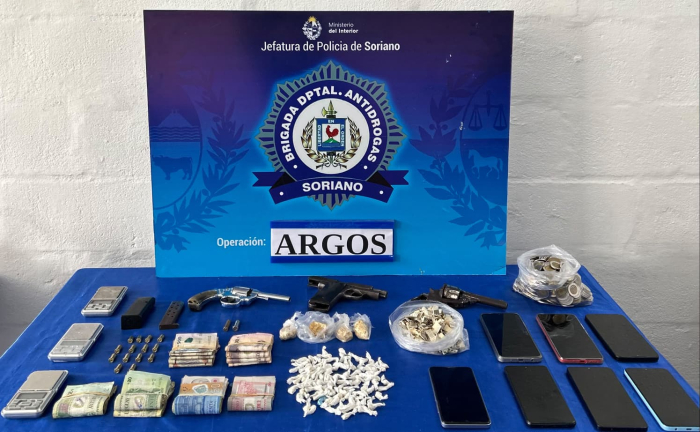 Incautaciones realizadas en el marco de la Operación Argos