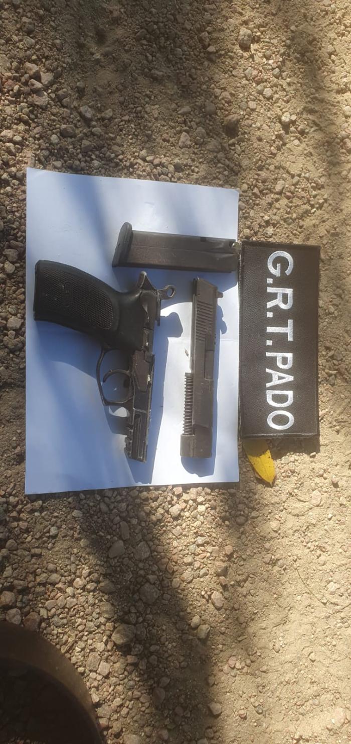 Arma incautada en Ciudad del Plata