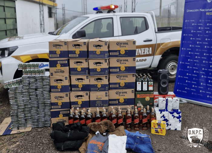 Incautaciones realizadas por Caminera aumentaron 96% en 2025 en comparación con el año anterior