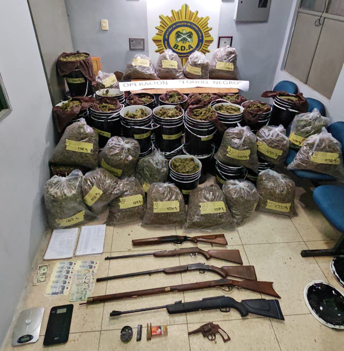 objetos incutados en los allanamientos