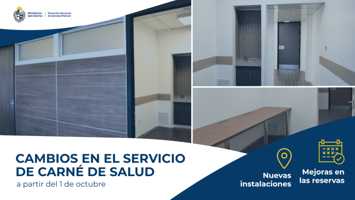 Carné de Salud: nuevas instalaciones y mejoras en las reservas a partir del 1 de octubre
