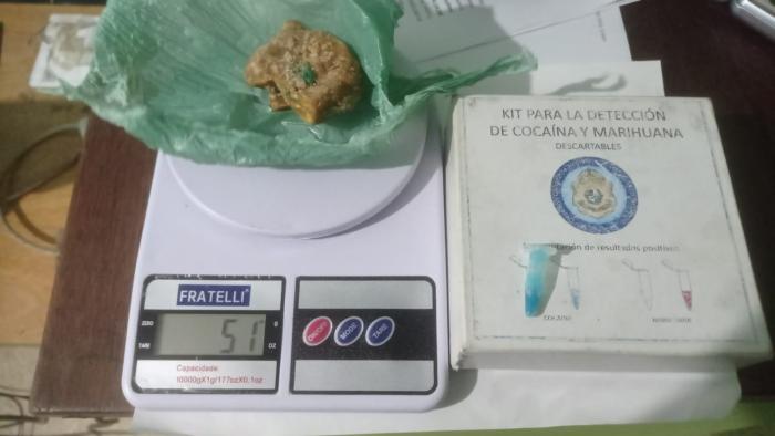 Dosis de cocaína incautada