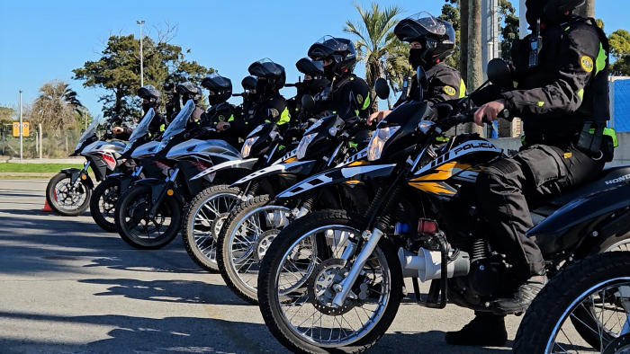Personal de la Unidad PUMA formados en moto