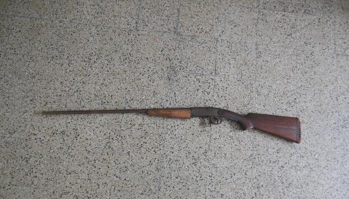 Arma de fuego tipo escopeta incautada Arma de fuego tipo escopeta incautada