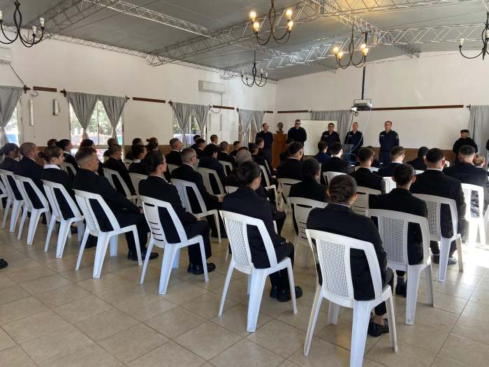 Comando de Jefatura presente en el inicio de una nueva tanda de aspirantes.