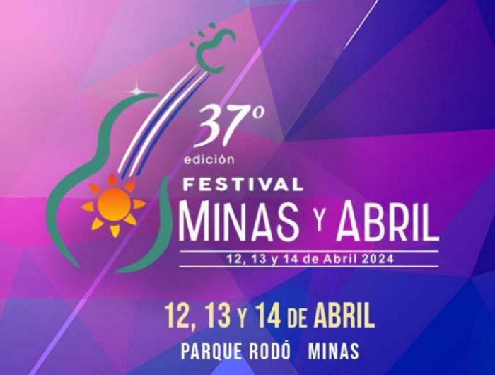 Flyer del 37° Festival Minas y Abril 2024