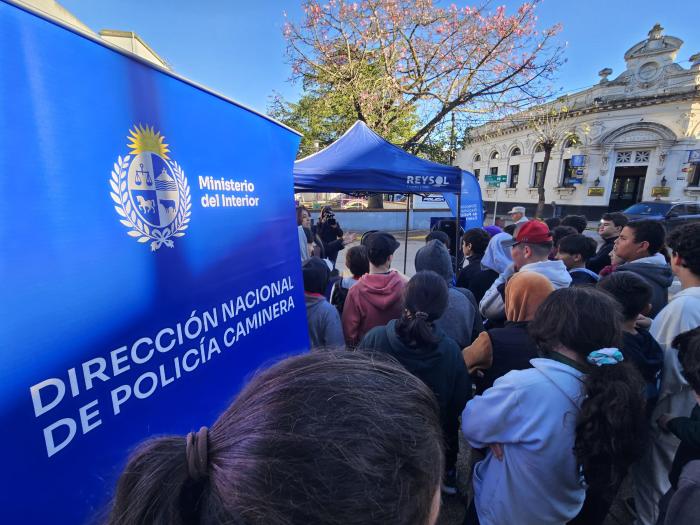 Caminera participó en la jornada de concientización organizada por Jefatura de Policía de Canelones