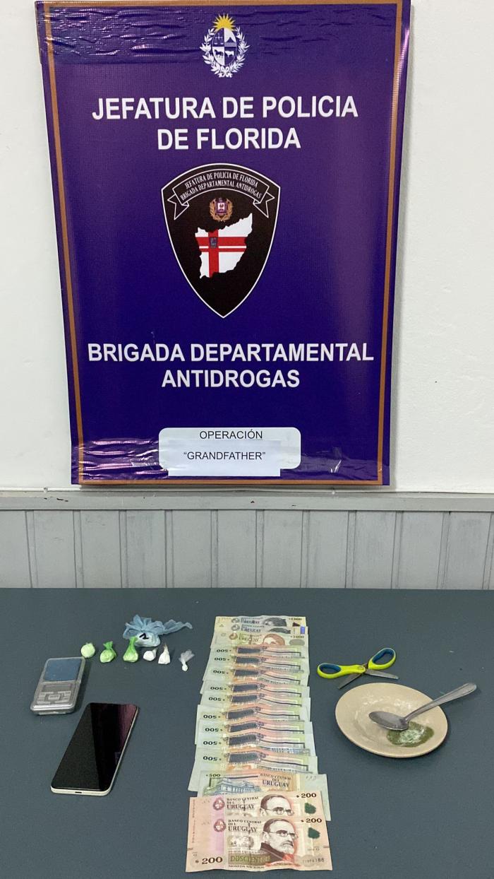Drogas, dinero y otros efectos incautados Detalles de la incautación