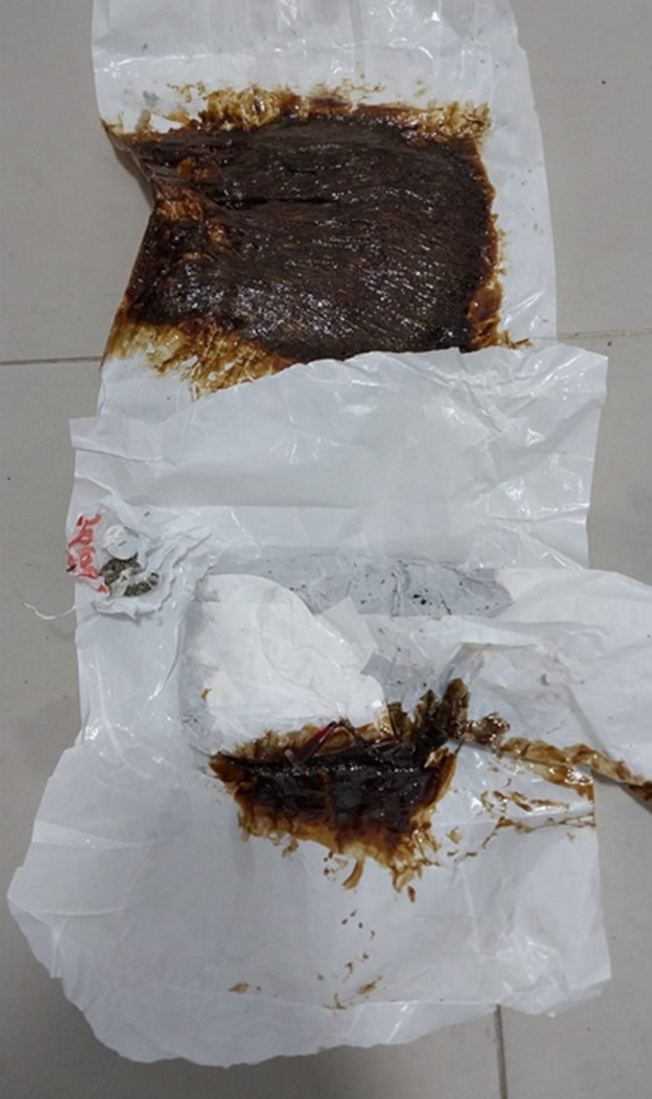 Hachis incautado en ómnibus interdepartamental en la ciudad de Rio Branco. Hachis incautado.