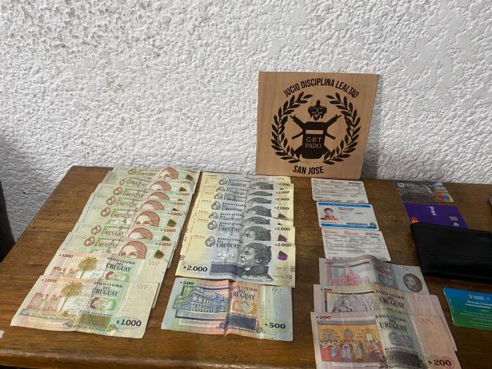 Dinero incautado al autor de hurto agravado en grado de tentativa en Ciudad del Plata 