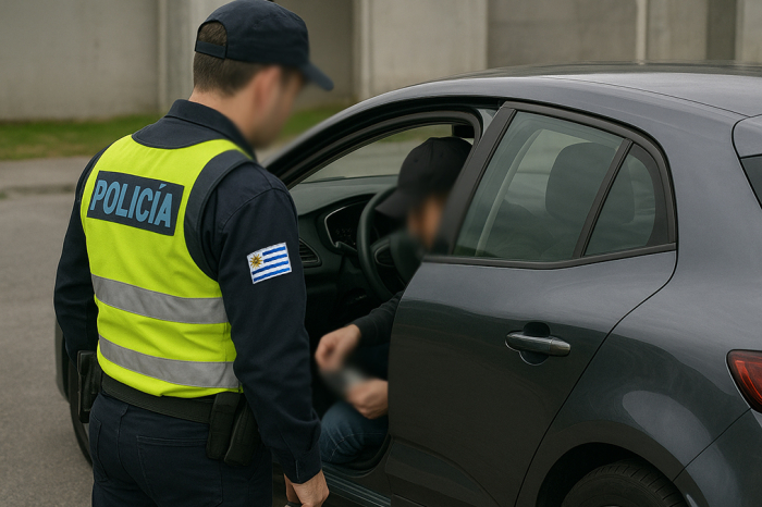 Hombre sorprendido por la policía hurtando automóvil Imagen ilustrativa