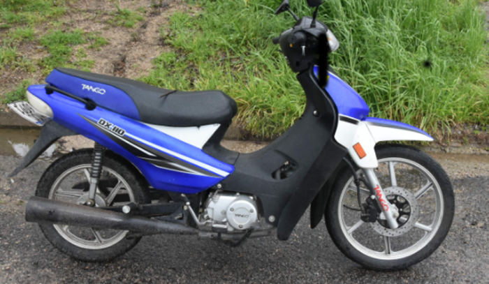Moto recuperada por Policías del GRT en San José