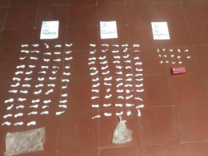 Dosis de cocaína incautada