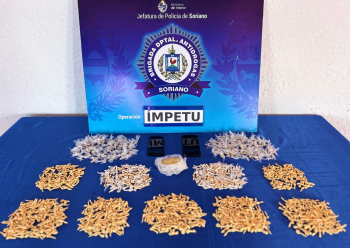 Sustancia inacutada en el operativo.