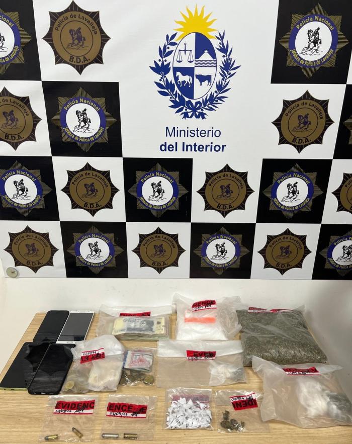 Incautacion en allanamiento del barrio Peñarol de Minas
