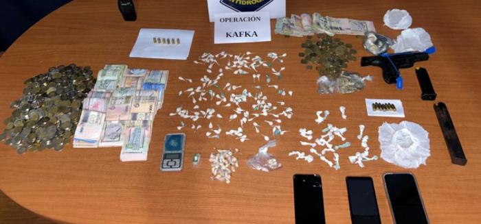 objetos incautados en los allanamientos
