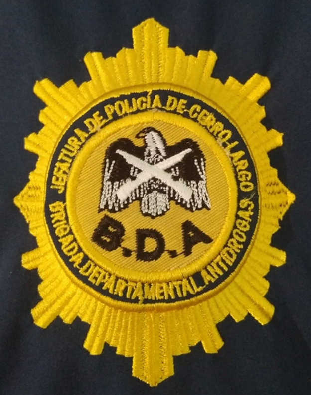 Logo de la Brigada Departamental Antidrogas.- 