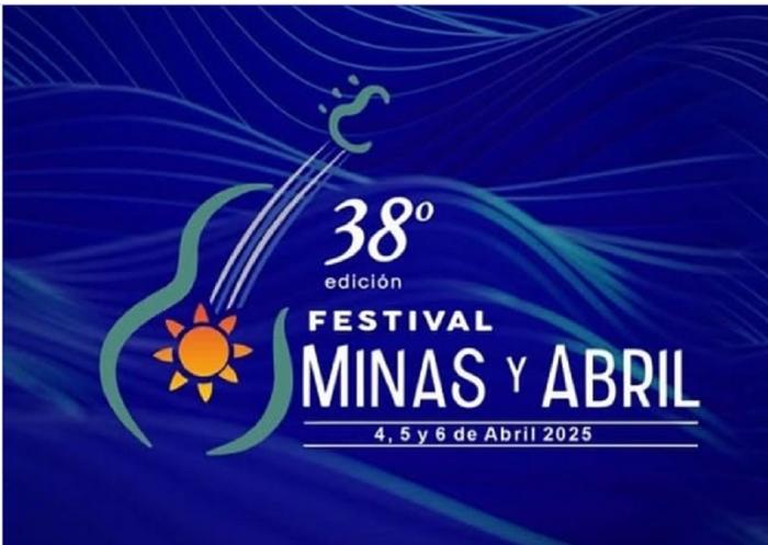 Logo de la edicion 38 del Festival Minas y Abril 2025