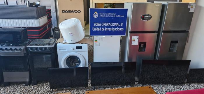 Electrodomesticos incautados