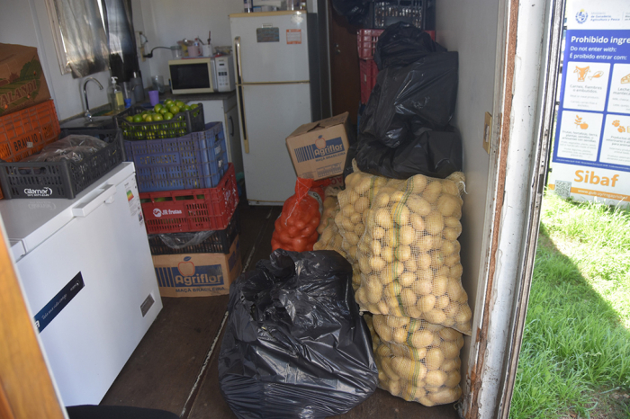Mercadería incautada por la policía.