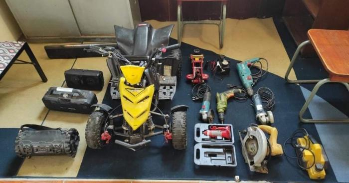 pistolas de aire comprimido, hidrolavadora, teléfonos, taladros, sierra, inflador, gato hhidráulico.