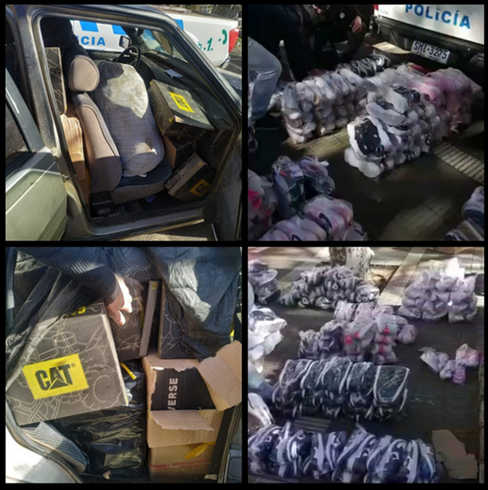 Calzados, lentes, camperas, buzos y pantalones.