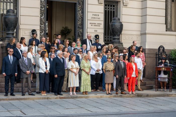 Acto de toma de posesión de la presidenta de la SCJ