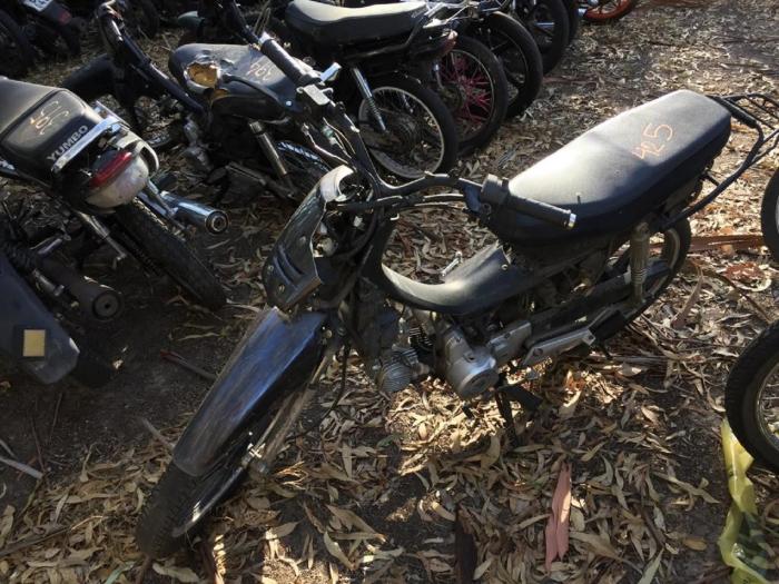Moto hurtada que fue recuperada